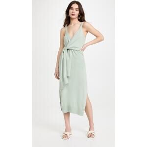 Jonathan Simkhai Ezra Midi Dress Lichen Size M NWT